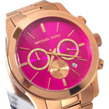 Buy Shop Michael Kors Runway Pink Dial Rose Gold Steel Strap Watch for Women - MK5931 USA Online