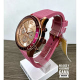 Buy Shop Michael Kors Berkley Quartz Rose Gold Dial Pink Rubber Strap Watch for Women - MKO1039 USA Online