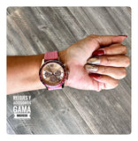 Buy Shop Michael Kors Berkley Quartz Rose Gold Dial Pink Rubber Strap Watch for Women - MKO1039 USA Online