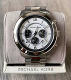 Buy Shop Michael Kors Runway Chronograph Silver Dial Silver Steel Strap Watch for Men - MK8060 USA Online