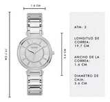 Buy Shop Guess Montage Quartz Silver Dial Silver Steel Strap Watch For Women - GW0588L2 USA Online