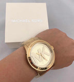 Buy Shop Michael Kors Runway Gold Dial Gold Steel Strap Watch for Women - MK5473 USA Online