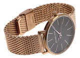 Buy Shop Michael Kors Pyper Analog Black Dial Rose Gold Mesh Strap Watch For Women - MK4566 USA Online