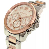 Buy Shop Michael Kors Brecken Chronograph White Dial Two Tone Steel Strap Watch For Women - MK6368 USA Online