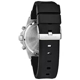 Buy Shop Bulova Marine Star Chronograph Black Dial Black Rubber Strap Watch for Men - 98B127 USA Online