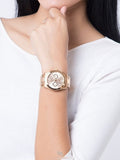 Buy Shop Fossil Boyfriend Multifunction Rose Gold Dial Rose Gold Steel Strap Watch for Women - ES3885 USA Online