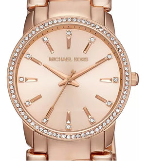 Buy Shop Michael Kors Nini Quartz Crystals Rose Gold Dial Rose Go Watch For Women - MK3236 USA Online