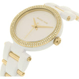 Buy Shop Michael Kors Delray Rose Gold Dial White Steel Strap Watch for Women - MK4315 USA Online