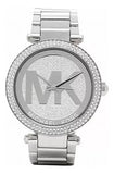 Buy Shop Michael Kors Parker Quartz Silver Dial Silver Steel Strap Watch For Women - MK6658 USA Online