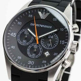 Buy Shop Emporio Armani Sportivo Chronograph Black Dial Black Strap Watch For Men - AR5858 USA Online