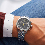 Buy Shop Tissot PRC 200 Chronograph Black Dial Stainless Steel Watch For Men - T0554171105700 USA Online