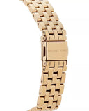 Buy Shop Michael Kors Mini Darci Quartz Black Dial Gold Steel Strap Watch For Women - MK3738 USA Online