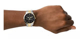 Buy Shop Fossil Neutra Moonphase Multifunction Black Dial Two Tone Steel Strap Watch for Men - FS5906 USA Online