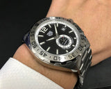 Buy Shop Tag Heuer Formula 1 Automatic Black Dial Silver Steel Strap Watch for Men - WAZ2012.BA0842 USA Online