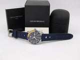 Buy Shop Emporio Armani Sportivo Chronograph Quartz Blue Dial Blue Rubber Strap Watch For Men - AR6045 USA Online