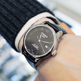 Buy Shop Tissot Le Locle Powermatic 80 Black Dial Black Leather Strap Watch For Men - T006.407.16.053.00 USA Online