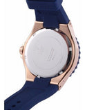 Buy Shop Guess Interpid White & Rose Gold Dial Blue Silicone Strap Watch For Women - W0325L8 USA Online