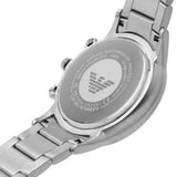 Buy Shop Emporio Armani Renato Chronograph Blue Dial Silver Steel Strap Watch For Men - AR11458 USA Online