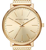 Buy Shop Michael Kors Pyper Quartz Gold Dial Gold Mesh Strap Watch For Women - MK4339 USA Online