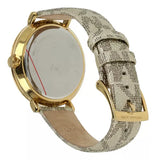 Buy Shop Michael Kors Addyson Quartz Gold Dial Gold Leather Strap Watch for Women - MK2952 USA Online