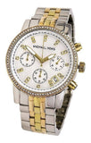 Buy Shop Michael Kors Ritz White Dial Two Tone Steel Strap Watch for Women - MK5650 USA Online