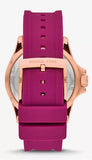 Buy Shop Michael Kors Everest Pave Crystals Pink Dial Pink Rubber Strap Watch for Women - MK7441 USA Online