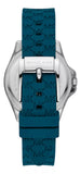 Buy Shop Michael Kors Mini Pilot Pave Blue Dial Blue Silicone Strap Watch for Women - MKO1004 USA Online