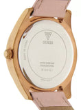 Buy Shop Guess Wonderlust Beige Dial Pink Leather Strap Watch for Women - W1065L1 USA Online