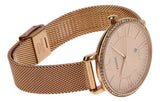 Buy Shop Fossil Jacqueline Quartz Rose Gold Dial Rose Gold Mesh Strap Watch for Women - ES4628 USA Online