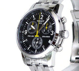 Buy Shop Tissot T Sport PRC200 Chronograph Black Dial Silver Steel Strap Watch for Men - T17.1.586.52 USA Online