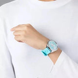 Buy Shop Michael Kors Janelle Quartz Blue Dial Blue Rubber Strap Watch For Women - MK7350 USA Online