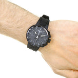Buy Shop Tissot T Race Cycling Chronograph Black Dial Black Rubber Strap Watch For Men - T111.417.37.441.03 USA Online