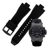 Michael Kors Dylan Black Dial Black Rubber Strap Watch for Men - MK8152