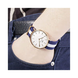 Buy Shop Daniel Wellington Classic Glasgow White Dial Two Tone NATO Strap Watch for Men - DW00100004 USA Online