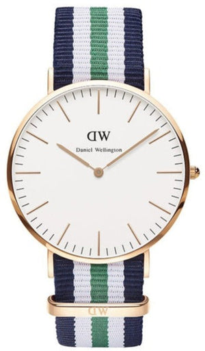 Buy Shop Daniel Wellington Classic Nottingham White Dial Two Tone NATO Strap Watch For Men - 0108DW USA Online