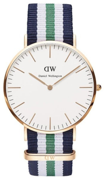 Buy Shop Daniel Wellington Classic Nottingham White Dial Two Tone NATO Strap Watch For Men - 0108DW USA Online