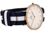 Buy Shop Daniel Wellington Classic Glasgow White Dial Two Tone NATO Strap Watch for Men - DW00100004 USA Online