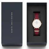Buy Shop Daniel Wellington Petite Roselyn White Dial Red Nylon Strap Watch For Women - DW00100291 USA Online
