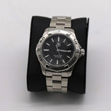 Buy Shop Tag Heuer Aquaracer Quartz Black Dial Silver Steel Strap Watch for Men - WAY1110.BA0928 USA Online