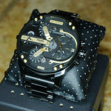 Buy Shop Diesel Mr. Daddy 2.0 Chronograph Black Dial Black Steel Strap Watch For Men - DZ7435 USA Online