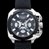 Buy Shop Diesel BAMF Chronograph Black Dial Black Leather Strap Watch For Men - DZ7345 USA Online