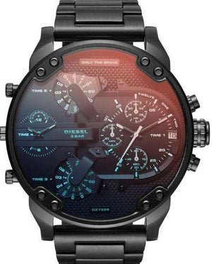 Buy Shop Diesel Mr Daddy 2.0 Chronograph Black Dial Black Steel Strap Watch For Men - DZ7395 USA Online