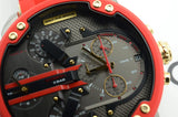 Buy Shop Diesel Mr Daddy 2.0 Chronograph Grey Dial Red Rubber Strap Watch For Men - DZ7430 USA Online