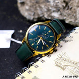 Buy Shop Fossil Townsman Chronograph Green Dial Green Leather Strap Watch for Men - FS5599 USA Online