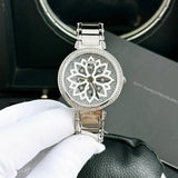 Buy Shop Guess Lily Quartz Silver Dial Silver Steel Strap Watch For Women - GW0528L1 USA Online