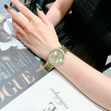 Buy Shop Michael Kors Parker Pave Gold Dial Gold Steel Strap Watch for Women - MK6659 USA Online