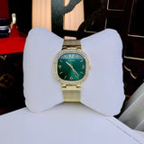 Buy Shop Guess Quartz Green Dial Gold Mesh Strap Watch For Women - GW0354L5 USA Online