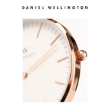 Buy Shop Daniel Wellington Classic Suffolk White Dial Brown Leather Strap Watch For Women - DW00100120 USA Online