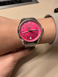 Buy Shop Tag Heuer Carrera Date Automatic 18K Pink Dial Silver Steel Strap Watch for Women - WBN2313.BA0001 USA Online