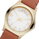 Buy Shop Marc Jacobs Baby Dave White Dial Brown Leather Strap Watch for Women - MBM1261 USA Online